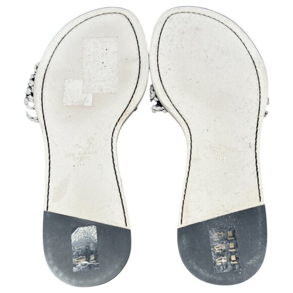 rag & bone Melrose Slide Sandals NWOT Black/White Size EU 37.5 / US 7.5 - Picture 4 of 7